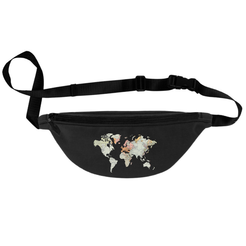 Baesic Vintage World Map Fanny Pack | Artistshot