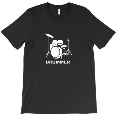 Drummer Drum Kit Indie Rock Music T-shirt Designed By Enjang
