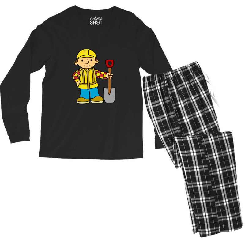 Bob The Builder Men's Long Sleeve Pajama Set | Artistshot