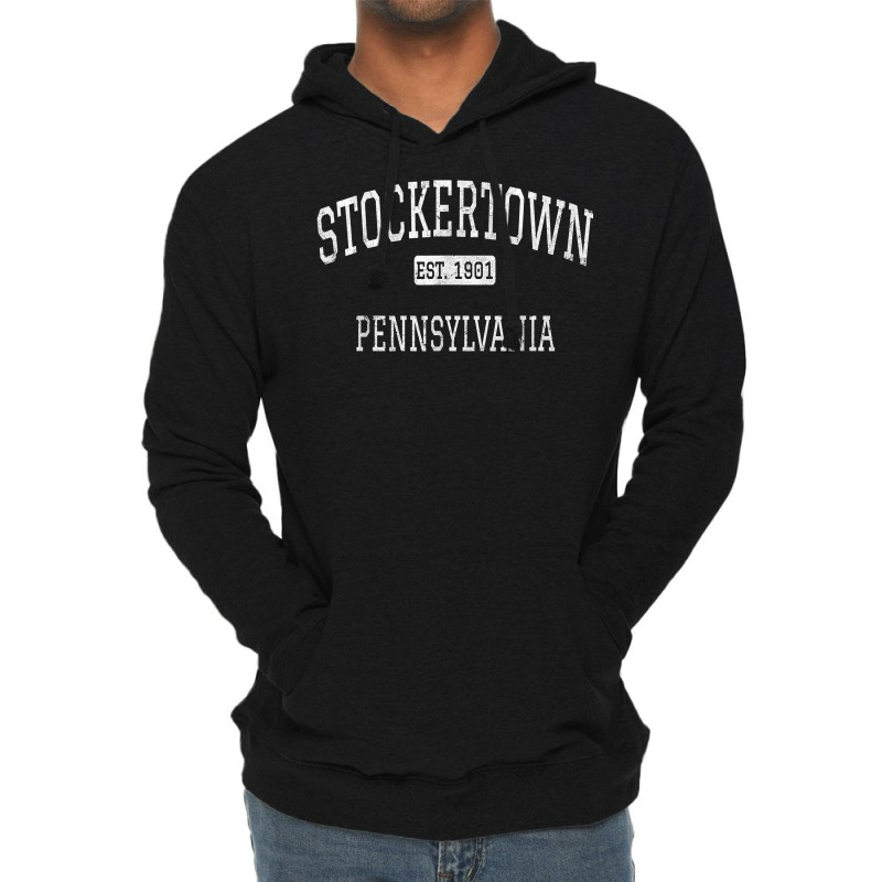 Stockertown Pennsylvania Pa Vintage T Shirt Lightweight Hoodie by deleonnylorindg | Artistshot