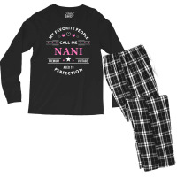 My Favorite People Call Me Nani Shirt Mothers Day T Shirt Men's Long Sleeve Pajama Set | Artistshot