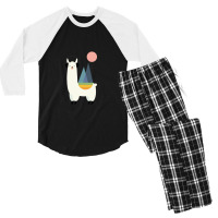 Llama Cute Men's 3/4 Sleeve Pajama Set | Artistshot