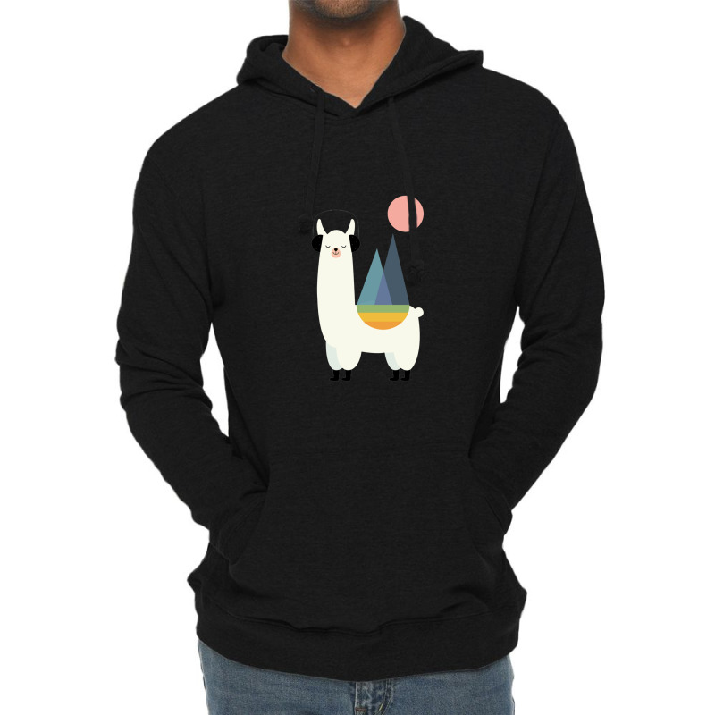 Llama Cute Lightweight Hoodie by govyvy | Artistshot