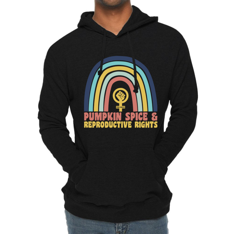 Pumpkin Spice And Reproductive Rights Rainbow Halloween T Shirt, Pro C Lightweight Hoodie | Artistshot