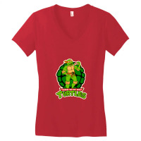 Michelangelo the ninja turtle painting Michelangelo the artist V Neck T  Shirt by Amina