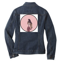 Pretty Pink Wizard Ladies Denim Jacket | Artistshot