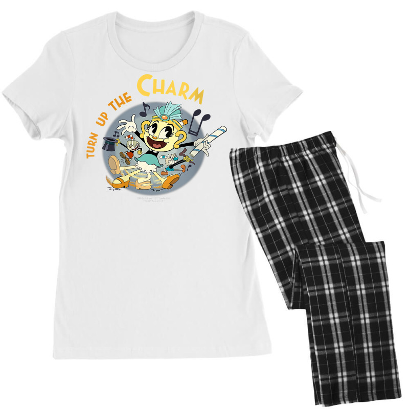 Women's The Cuphead Show! Ms. Chalice Sketches T-Shirt