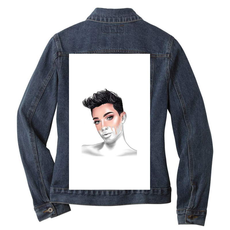 James Charles X Blank Canvas Ladies Denim Jacket by Wilesxcd | Artistshot