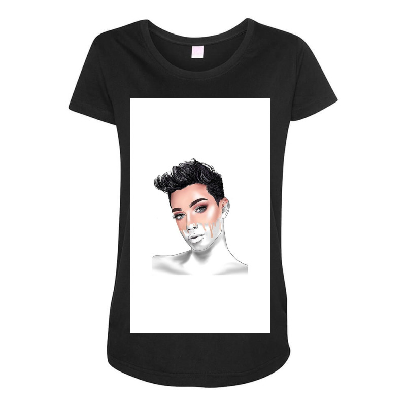 James Charles X Blank Canvas Maternity Scoop Neck T-shirt by Wilesxcd | Artistshot