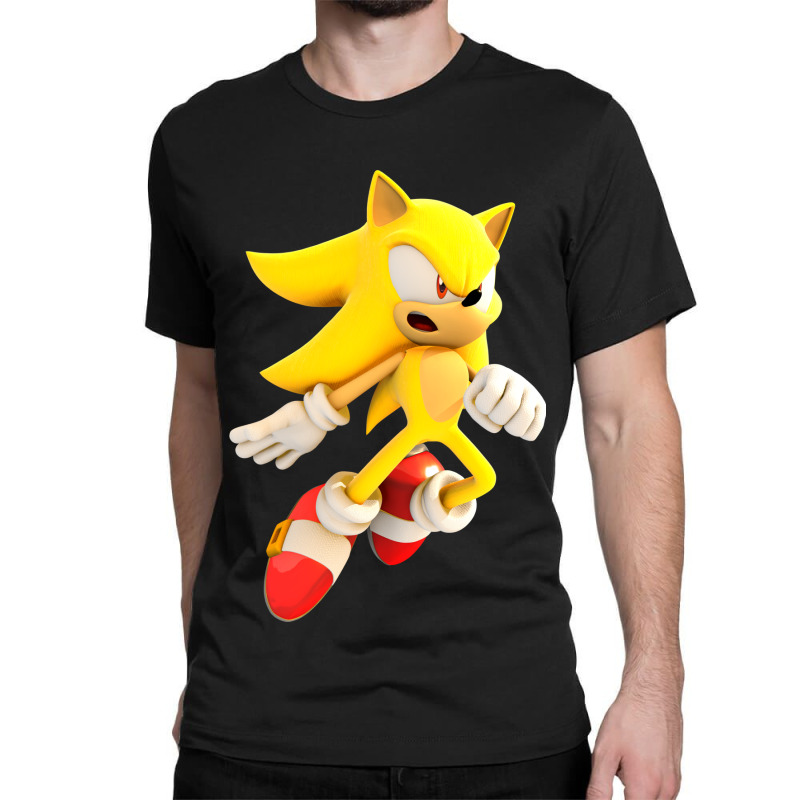 Yellow Hedgehog Jumps Aside Classic T-shirt by RebeccaJHaynes | Artistshot