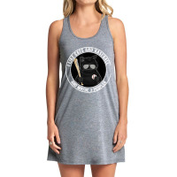 I Like The Cats And Baseball And Maybe 3 People Blackie Cat Tank Dress | Artistshot