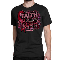 Disabled Adults T  Shirt Disabled Adults Awareness Ribbon Faith Over F Classic T-shirt | Artistshot