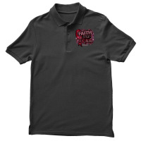 Disabled Adults T  Shirt Disabled Adults Awareness Ribbon Faith Over F Men's Polo Shirt | Artistshot