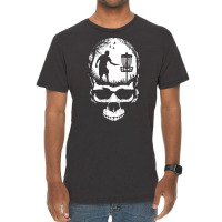 Disc Golf Skull Sunset Halloween T  Shirt Disc Golf Skull Player Retro Vintage T-shirt | Artistshot