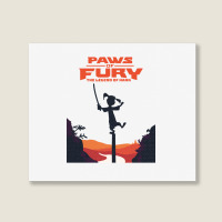 Paws Of Fury The Legend Landscape Canvas Print | Artistshot