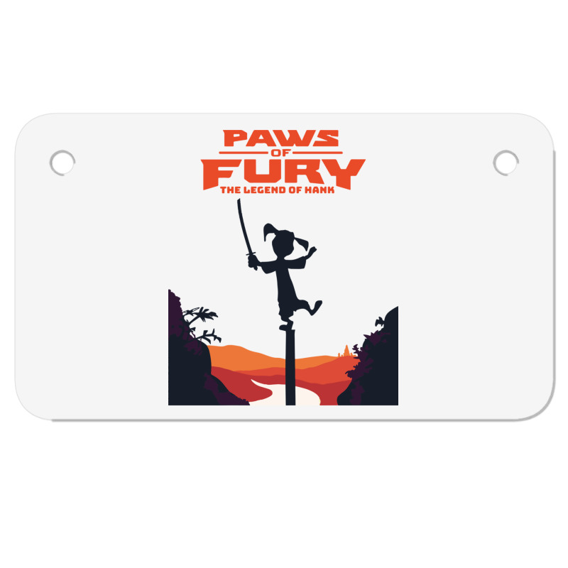 Paws Of Fury The Legend Motorcycle License Plate | Artistshot