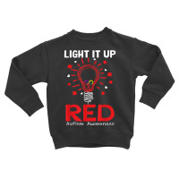 Light It Up Red Shirt, Autism Awareness T Shirt, Autism T Shirt Toddler Sweatshirt | Artistshot