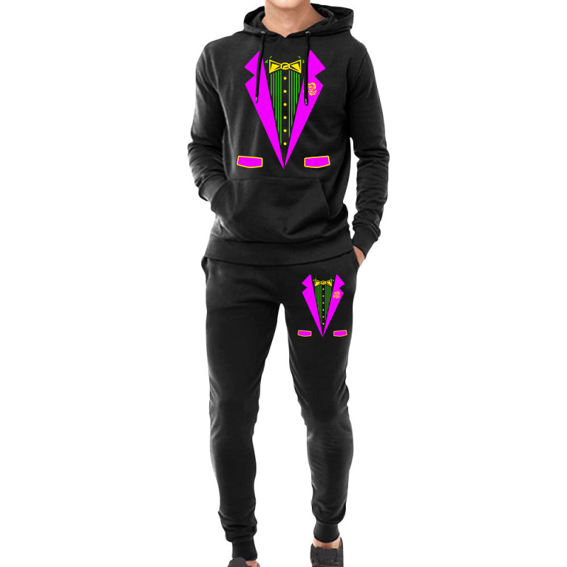 Funny Mardi Gras Tuxedo Costume Print Carnival Parade Hoodie & Jogger Set | Artistshot