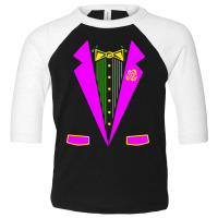 Funny Mardi Gras Tuxedo Costume Print Carnival Parade T Shirt Toddler 3/4 Sleeve Tee | Artistshot