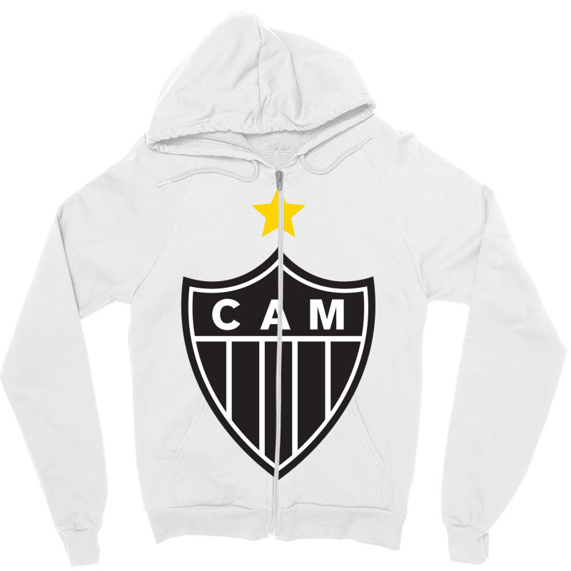 Clube Atlético Mineiro Zipper Hoodie | Artistshot