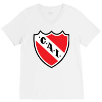 Escudo Del Club Atlético Independiente V-neck Tee | Artistshot