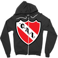 Escudo Del Club Atlético Independiente Zipper Hoodie | Artistshot