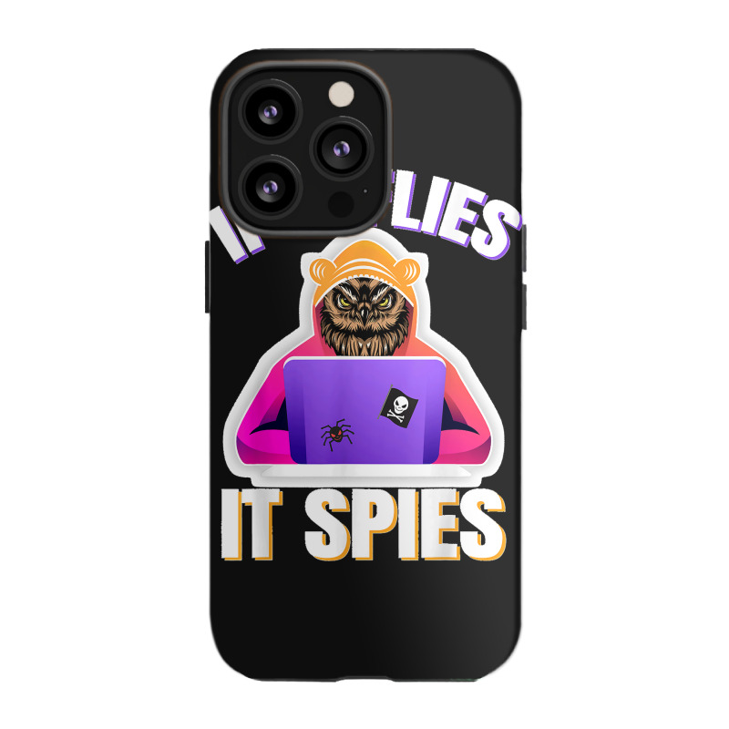 If It Flies It Spies. Conspiracy Theory Bird Surveillance iPhone 13 Pro Case by LeonelSalas | Artistshot