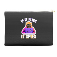 If It Flies It Spies. Conspiracy Theory Bird Surveillance Accessory Pouches | Artistshot