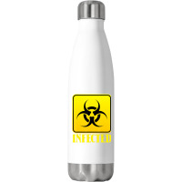 Infected Lazy Halloween Costume Cool Biohazard Symbol Zombie Stainless Steel Water Bottle | Artistshot