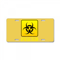 Infected Lazy Halloween Costume Cool Biohazard Symbol Zombie License Plate | Artistshot