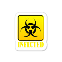 Infected Lazy Halloween Costume Cool Biohazard Symbol Zombie Sticker | Artistshot