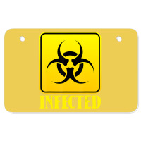 Infected Lazy Halloween Costume Cool Biohazard Symbol Zombie Atv License Plate | Artistshot