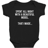 Architect   Spent All Night With A Model. That I Made. Baby Bodysuit | Artistshot