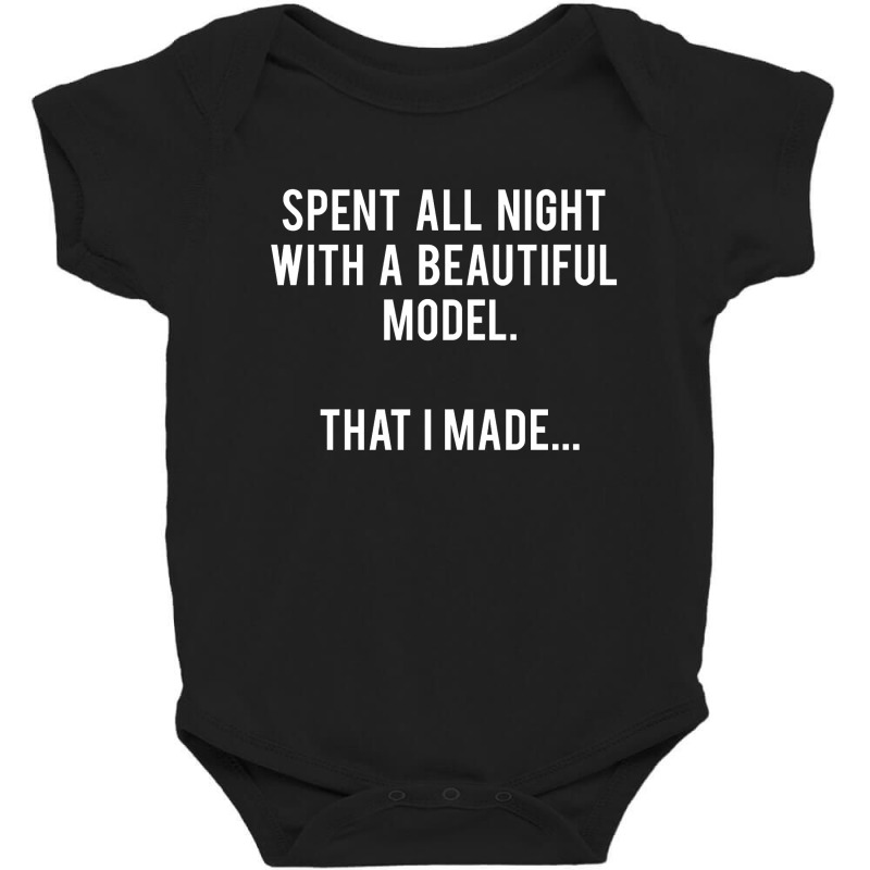 Architect   Spent All Night With A Model. That I Made. Baby Bodysuit | Artistshot