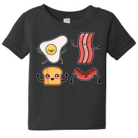 Funny Breakdance Crew Egg Toast Bread Sausage Bacon T Shirt Baby Tee | Artistshot