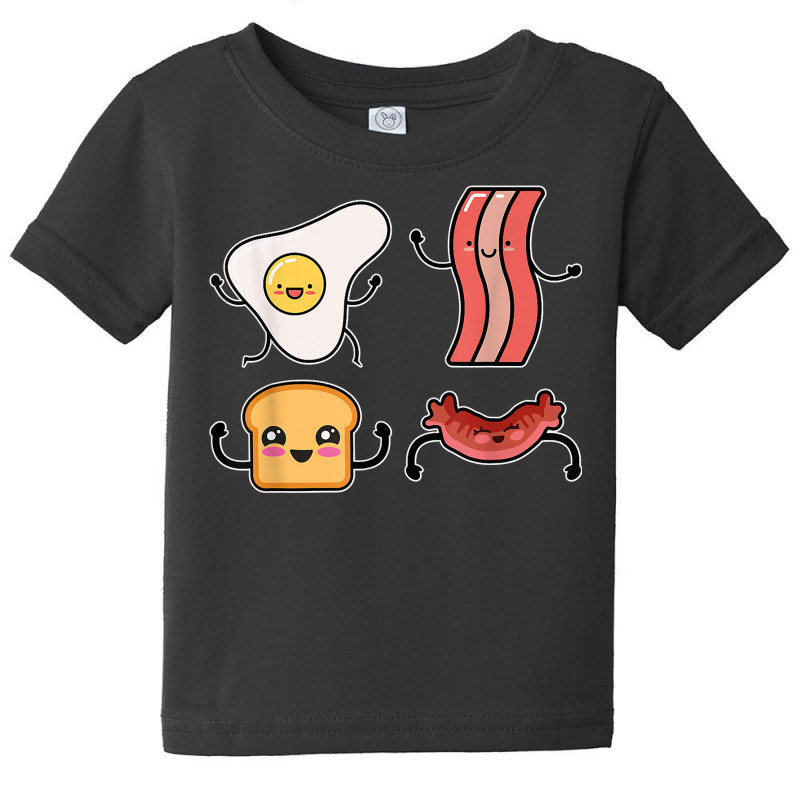 Funny Breakdance Crew Egg Toast Bread Sausage Bacon T Shirt Baby Tee by deleonnylorindg | Artistshot