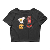 Funny Breakdance Crew Egg Toast Bread Sausage Bacon T Shirt Crop Top | Artistshot