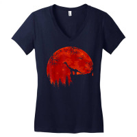 Funny Andesaurus Dinosaur Halloween Costume Moon Forest T Shirt Women's V-neck T-shirt | Artistshot