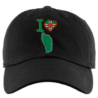 I Love Dominica. Flag In The Shape Of A Heart. Country Map T Shirt Kids Cap | Artistshot