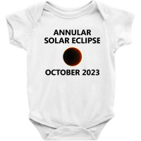 Annular Solar Eclipse 2023 October Baby Bodysuit | Artistshot