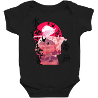 Samurai Girl Japanese Flowers Warrior Japan Katana Sword T Shirt Baby Bodysuit | Artistshot