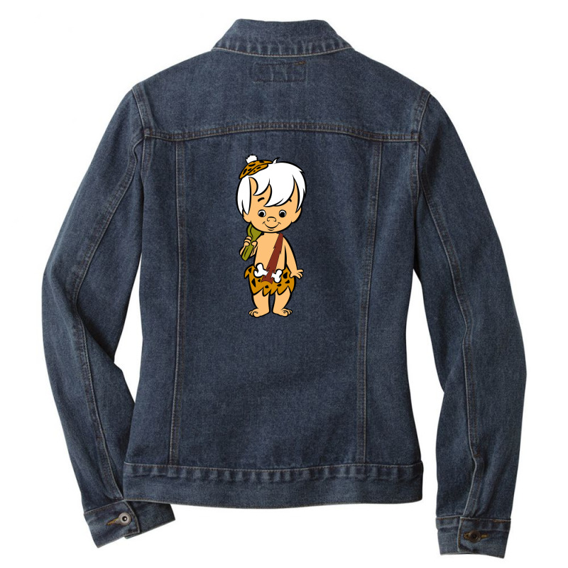 Flinstone Ladies Denim Jacket by meritanila | Artistshot