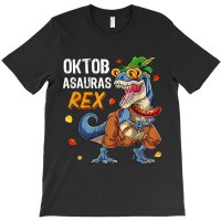 Oktoberfest T-rex Dinosaur Lederhosen Bavarian Costume Kids Characters T-shirt | Artistshot