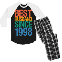 Best Husband Since 1998 Retro Men's 3/4 Sleeve Pajama Set | Artistshot