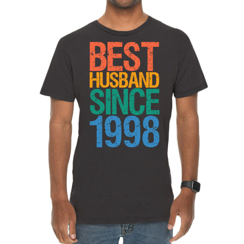 Best Husband Since 1998 Retro Vintage T-shirt | Artistshot