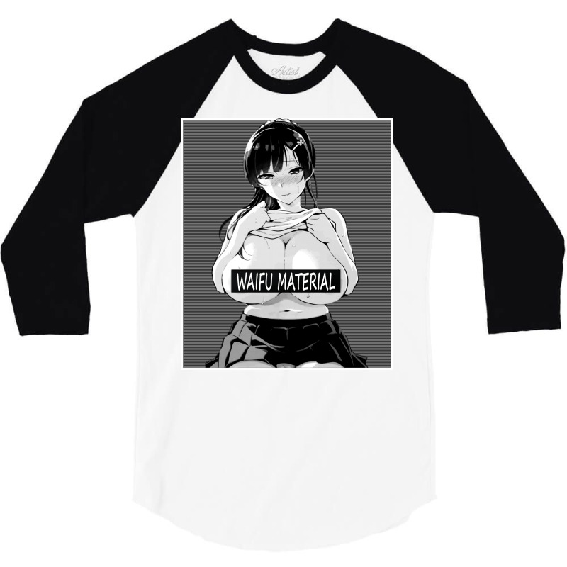 Custom Waifu Material Anime Hentai Lewd Ahegao Busty Girl 3/4 Sleeve Shirt By Dimensionalxone - Artistshot Custom Waifu Material Anime Hentai Lewd Ahegao Busty Girl 3/4 Sleeve Shirt By Dimensionalxone - Artistshot