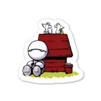 Marvin Paranoid Android Peanuts Sticker | Artistshot