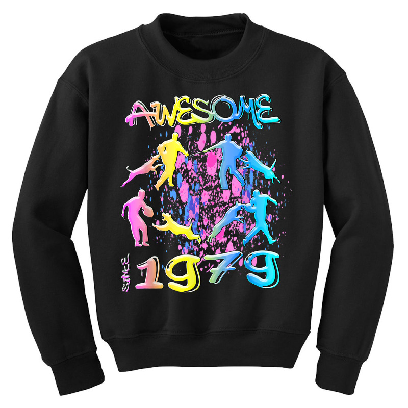 Awesome Since 1979. Agility Dog Training Graffiti Design T Shirt Youth Sweatshirt by sowleomballoucgp | Artistshot