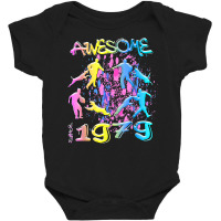 Awesome Since 1979. Agility Dog Training Graffiti Design T Shirt Baby Bodysuit | Artistshot