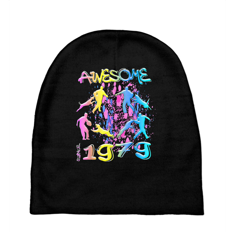 Awesome Since 1979. Agility Dog Training Graffiti Design T Shirt Baby Beanies by sowleomballoucgp | Artistshot